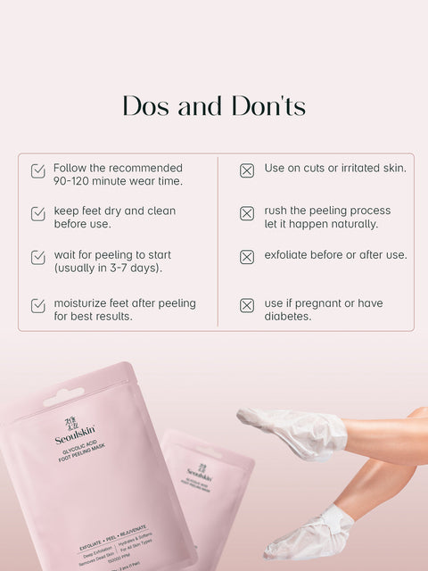 Seoulskin Glycolic Acid Foot Peeling Mask | Pack of 1