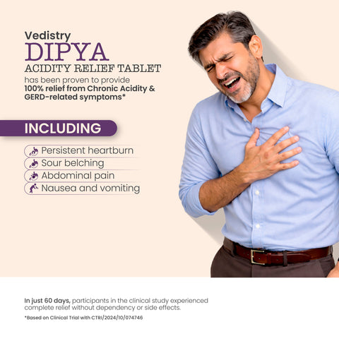 Dipya Acidity Relief Tablets for Acid Reflux, Heartburn & GERD