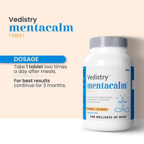 Mentacalm Tablets for Stress & Anxiety Relief
